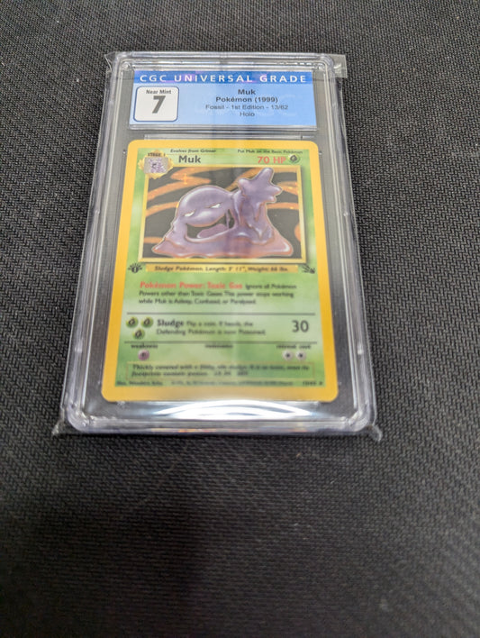 Pokémon 13/62 Muk Fossil CGC 7