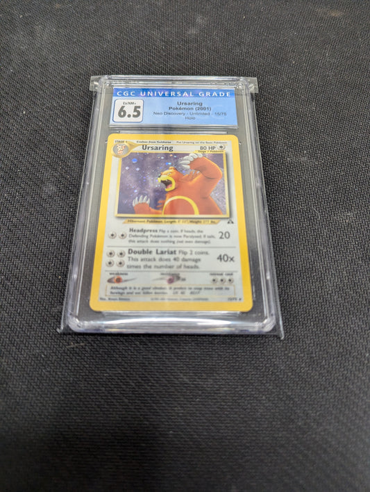 Pokémon 15/75 Ursaring Neo Discovery CGC 6.5