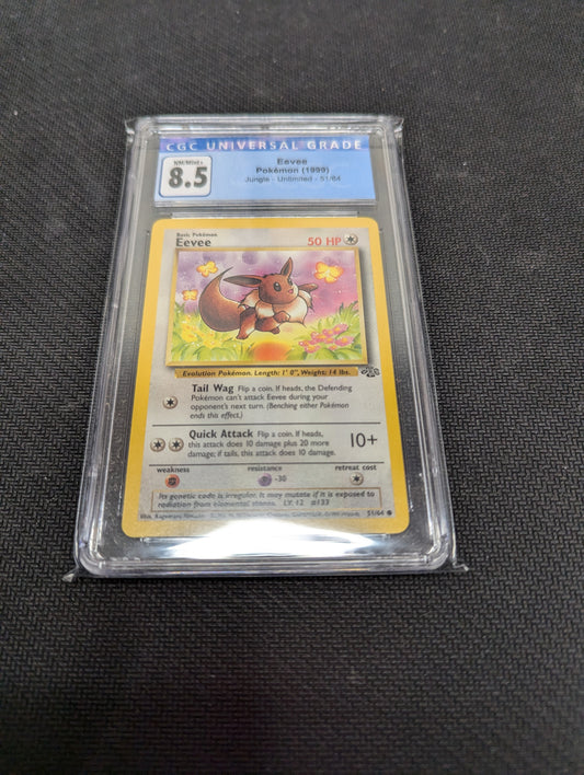 Pokémon 51 out 64 Eevee Jungle CGC 8.5