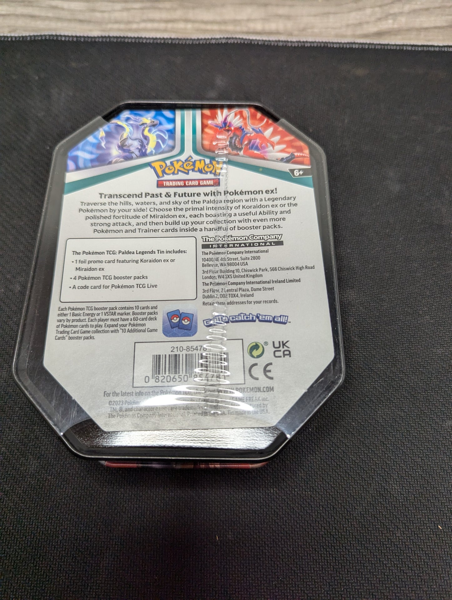 Pokémon Paldea Legends Tin 2023 Koraidon EX