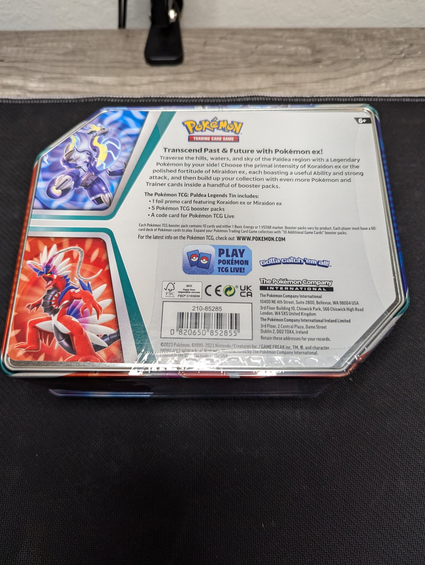 Pokémon Paldea Legends Tin Miraidon