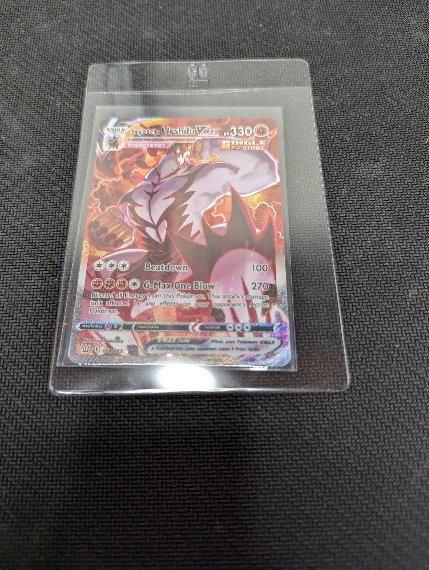 Pokémon TCG Single Strike Urshifu VMAX 168 out of 163 Battle Styles Alternate Art