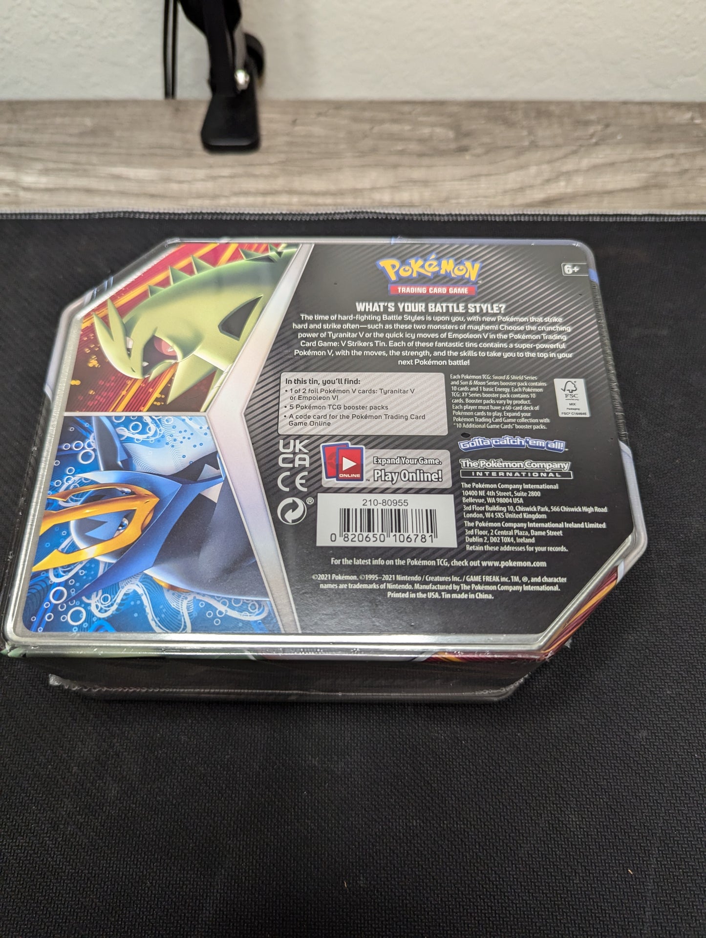 Pokémon V Strikers Tin Tyranitar V