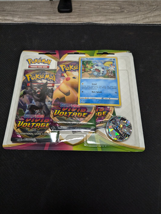 Pokémon Vivid Voltage 3 Pack Blister Sobble SWSH04