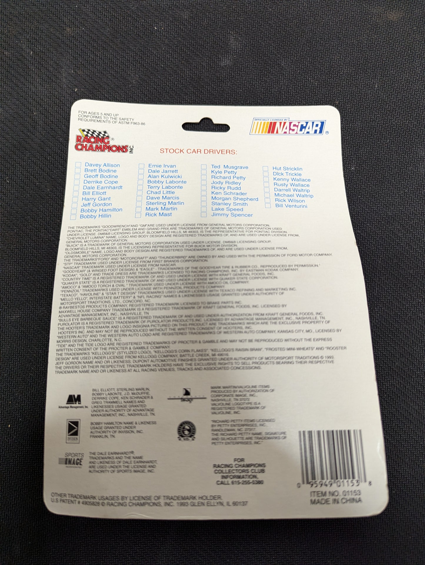 Racing Champions 1994 Mark Martin #60 Nascar Stock Car