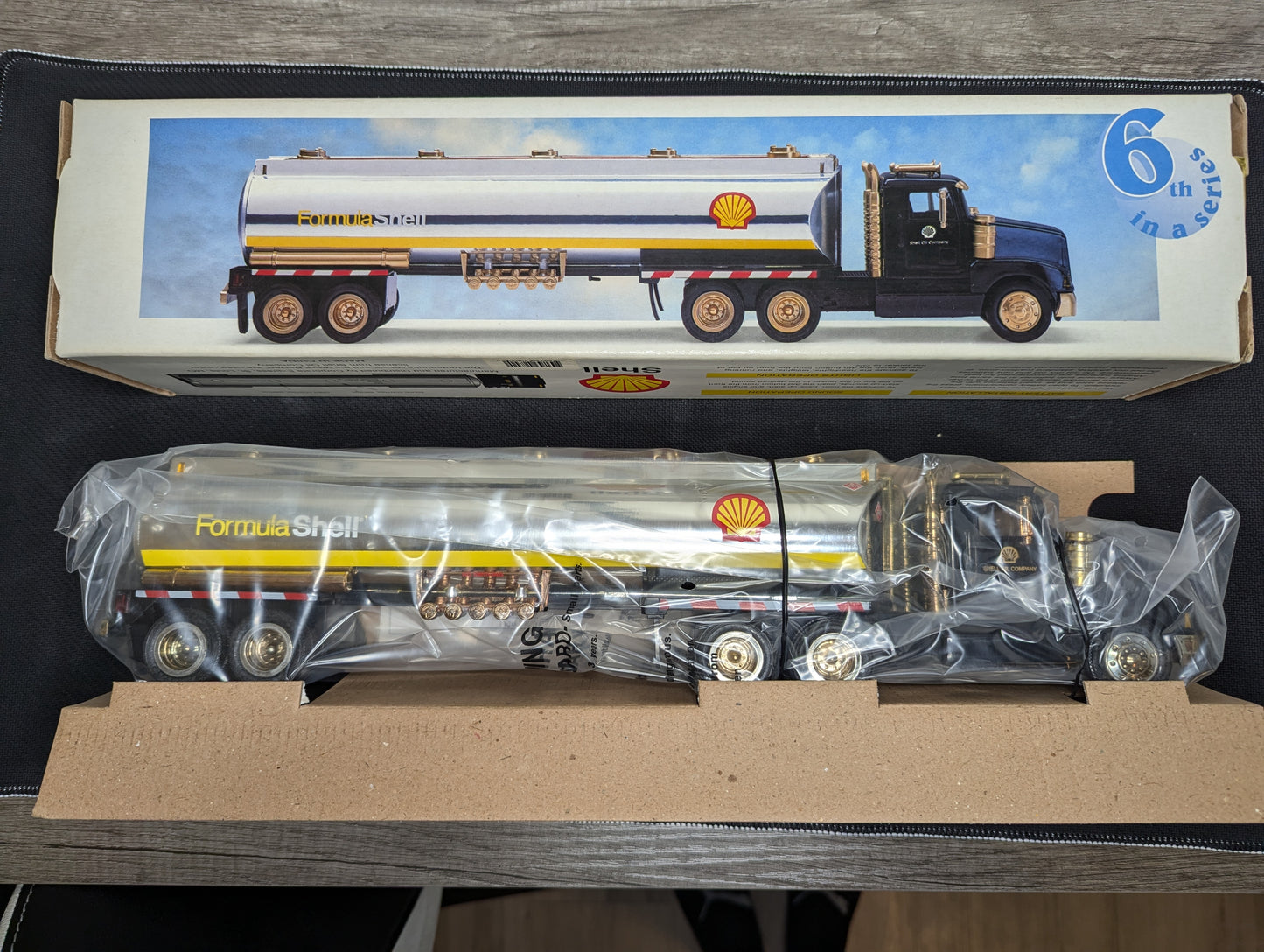 Shell 1998 Formula Toy Tanker Truck 6th in a Series Gold/Platinum Edition