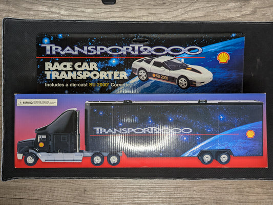 Shell Transport 2000 Race Car Transporter with Diecast Corvette FACTORY SEALED