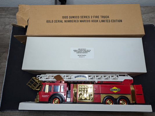 Sunoco 1995 Aerial Tower Fire Truck Gold Serial Numbered Limited Edition