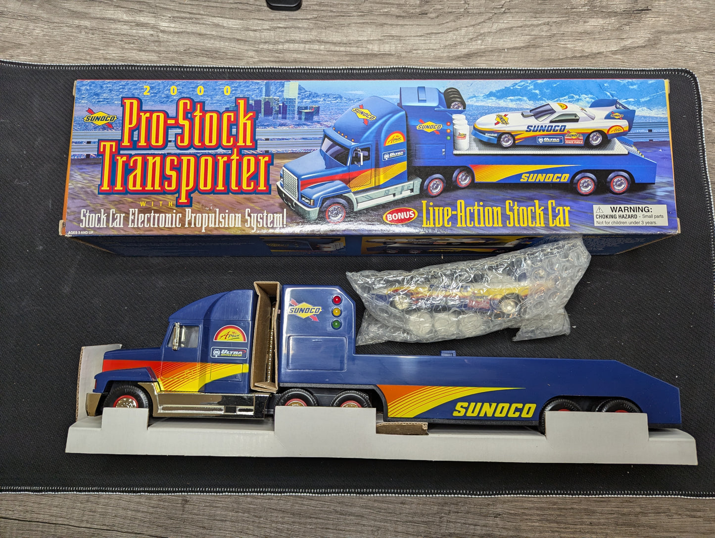 Sunoco 2000 #7 Collector's Series Pro-Stock Transporter with Action Stock Car